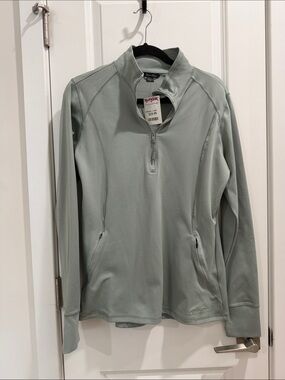 Eddie Bauer Sage Green Half-Zip Pullover